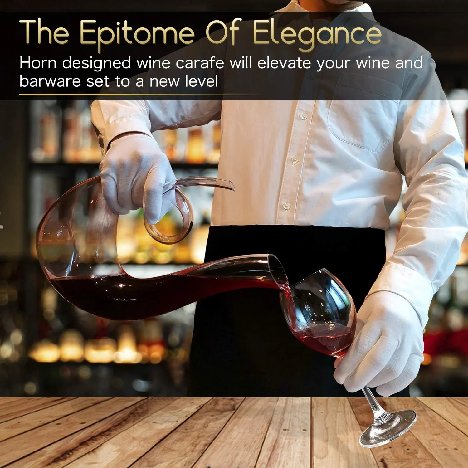 NUTRIUPS Wine Decanter, Hand Blown Swan Red Wine Decanters, Carafe Decanter for Wine