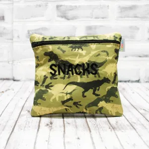 Olive Dinosaur Personalized Reusable Food Bag