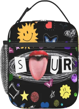 Olivia Songwriter Actress Rodrigo Hiking Leakproof Tote Lunch Bags Outdoor Lunch Bag with Pocket for Women