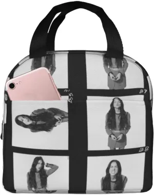 Olivia Songwriter Actress Rodrigo Large Leakproof Tote Lunch Box Bag Travel Lunch Bag with Pocket for Women