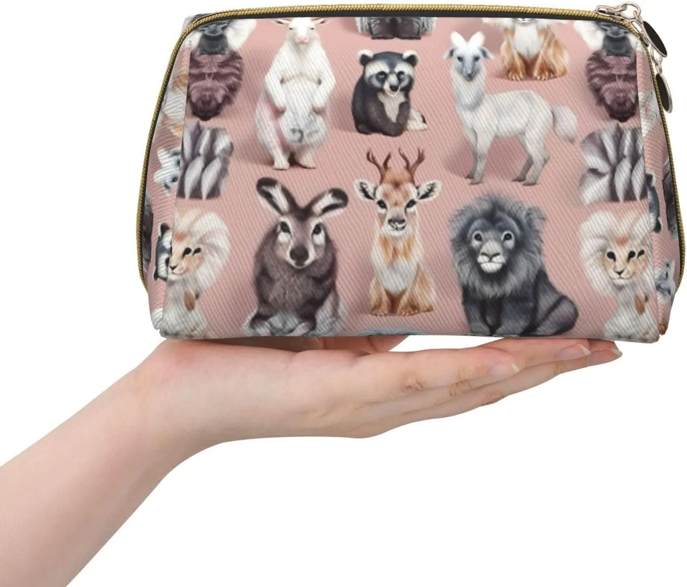 Oodles Of Poodles Toiletry Pouch, Travel-Friendly Makeup Organizer For Makeup Brushes, Lipsticks
