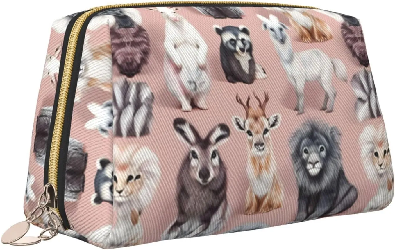 Oodles Of Poodles Toiletry Pouch, Travel-Friendly Makeup Organizer For Makeup Brushes, Lipsticks