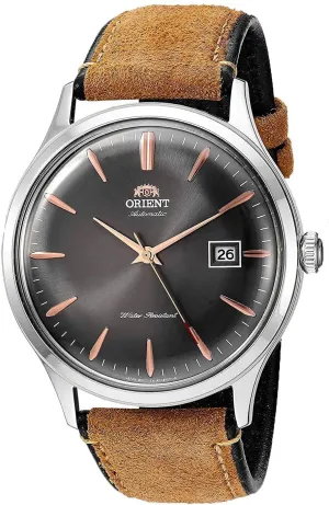 Orient 'Bambino Version 4' Japanese Automatic/Hand Winding Stainless Steel and Leather Dress Watch