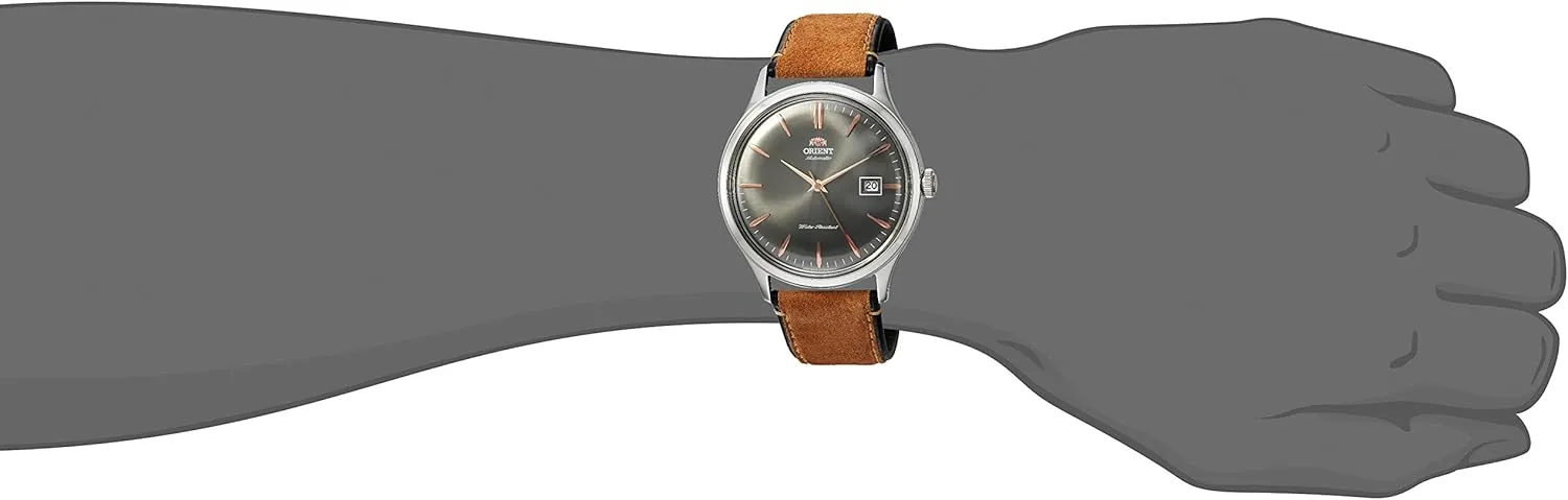 Orient 'Bambino Version 4' Japanese Automatic/Hand Winding Stainless Steel and Leather Dress Watch