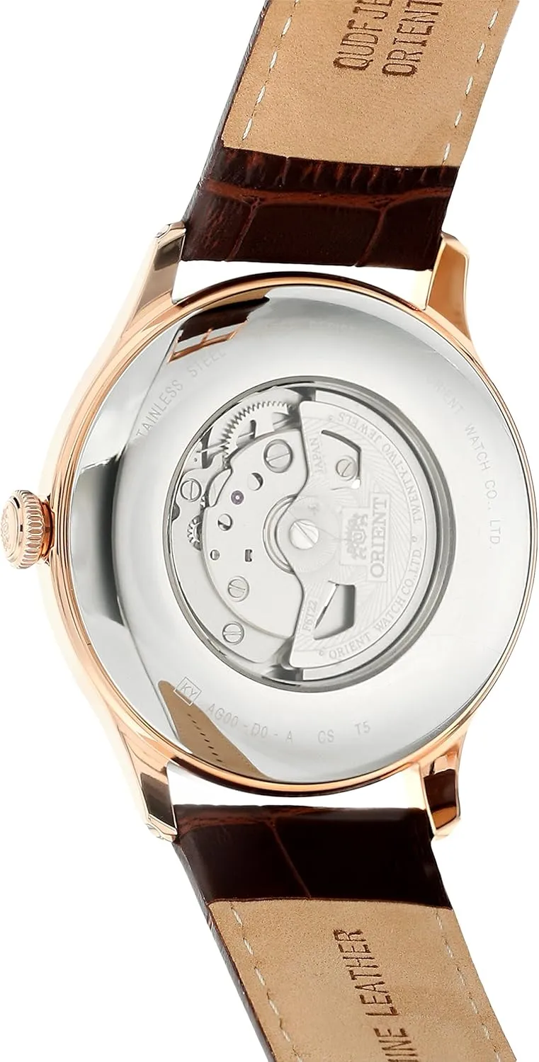 Orient Men's Envoy Japanese Automatic/Hand Winding Movement Stainless Steel Leather Dress Watch