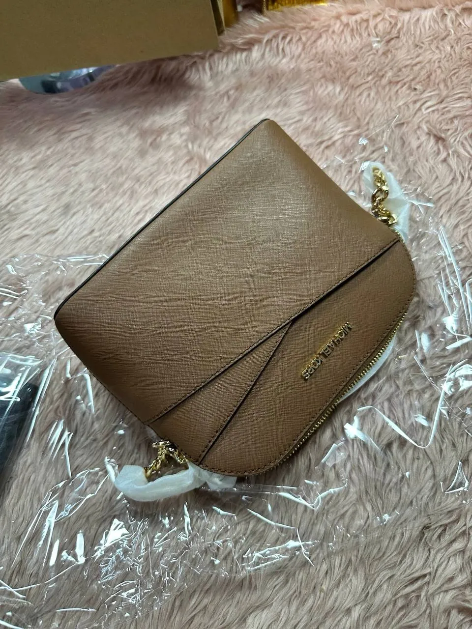 ORIG & IMPORTED MK Jet Set Travel Medium Dome Crossbody Bag Brown
