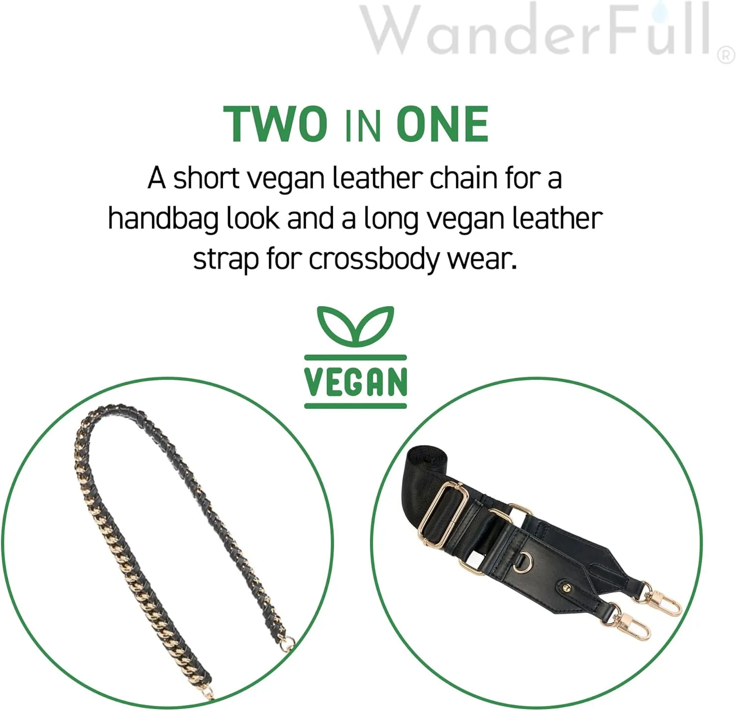 Original HydroBag | Oprah’s Favorite Things 2024 | Vegan Leather Water Bottle Holder w/Strap Bundle