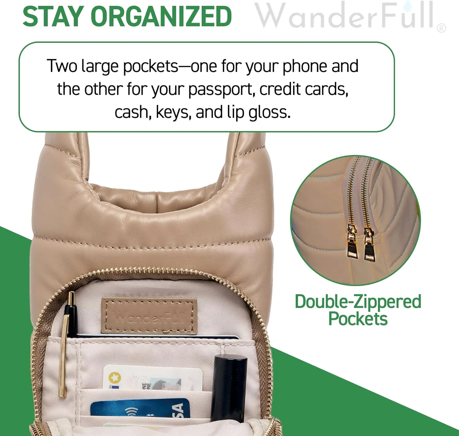 Original HydroBag | Oprah’s Favorite Things 2024 | Vegan Leather Water Bottle Holder w/Strap Bundle