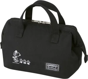 OSK TB-18 Snoopy & Woodstock Lunch Bag, Black Lunch Bag, Stylish, Cute, Simple, Easy to Use, Easy to Take Out Case