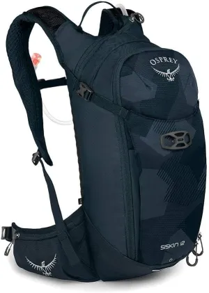Osprey Siskin 12L Men's Biking Backpack with Hydraulics Reservoir, Slate Blue