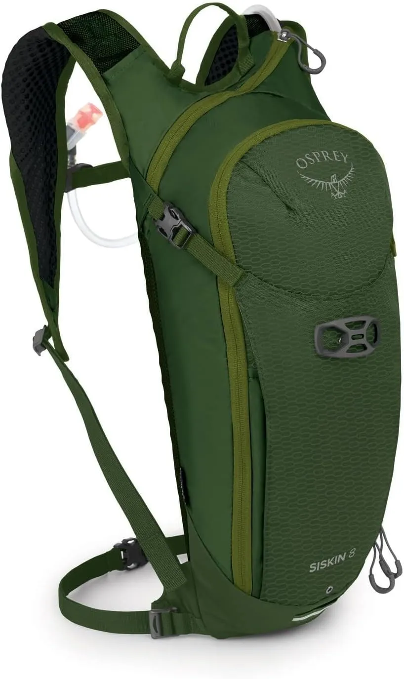 Osprey Siskin 8L Men's Biking Backpack with Hydraulics Reservoir, Dustmoss Green