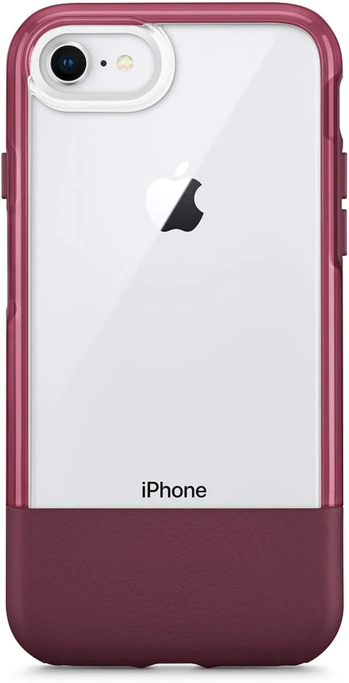OtterBox Clear & Leather Case for iPhone 7 and iPhone 8 (Not Plus) - Non-Retail Packaging - Lucent Wine