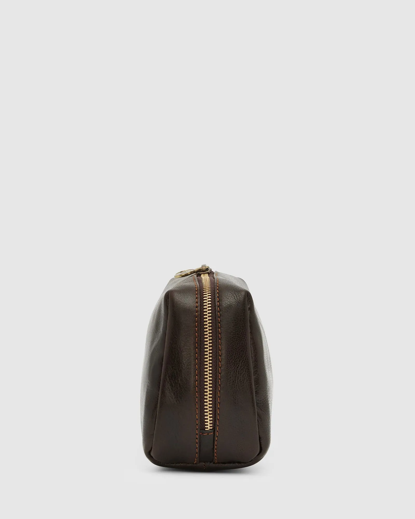 Otto Dopp Kit Chocolate - Leather Toiletry Bag