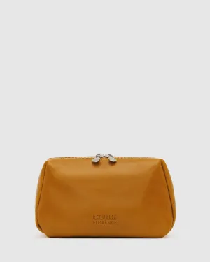 Otto Dopp Kit Yellow - Leather Toiletry Bag