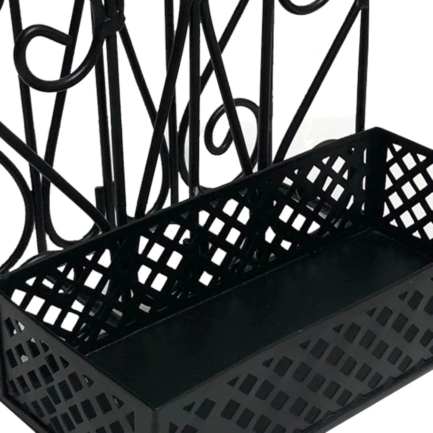 Park Designs Black Napkin Salt and Pepper Holder for Table | Combo Napkin Caddy & Salt and Pepper Caddy | Farmhouse Napkin Holder for Paper Napkins