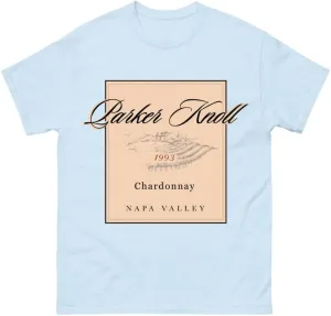 Parker Knoll Chardonnay T-Shirt – Vintage Wine Label Tee, Napa Valley 1993 Shirt, Classy Wine Lover Gift, Sommelier Aesthetic Graphic Tee