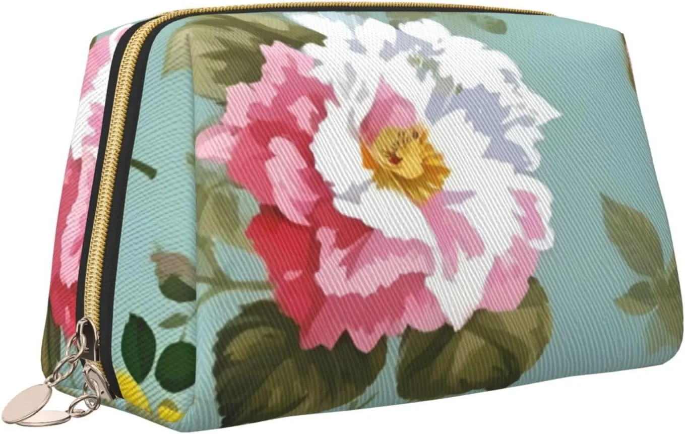 Peony Toiletry Pouch, Travel-Friendly Makeup Organizer For Makeup Brushes, Lipsticks