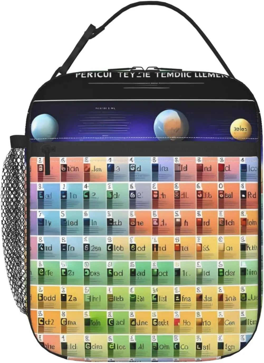 Periodic Table Of Elements Insulated Lunch Bag Reusable Leakproof Cooler Tote Bag Waterproof Portable Zipper Lunch Box For Men Women Work Picnic Travel Camping