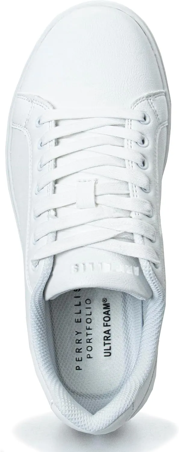 Perry Ellis Boys Sneaker Casual Shoe Lace Up Lowtop (Sizes 13-6 Little Kid-Bid Kid)