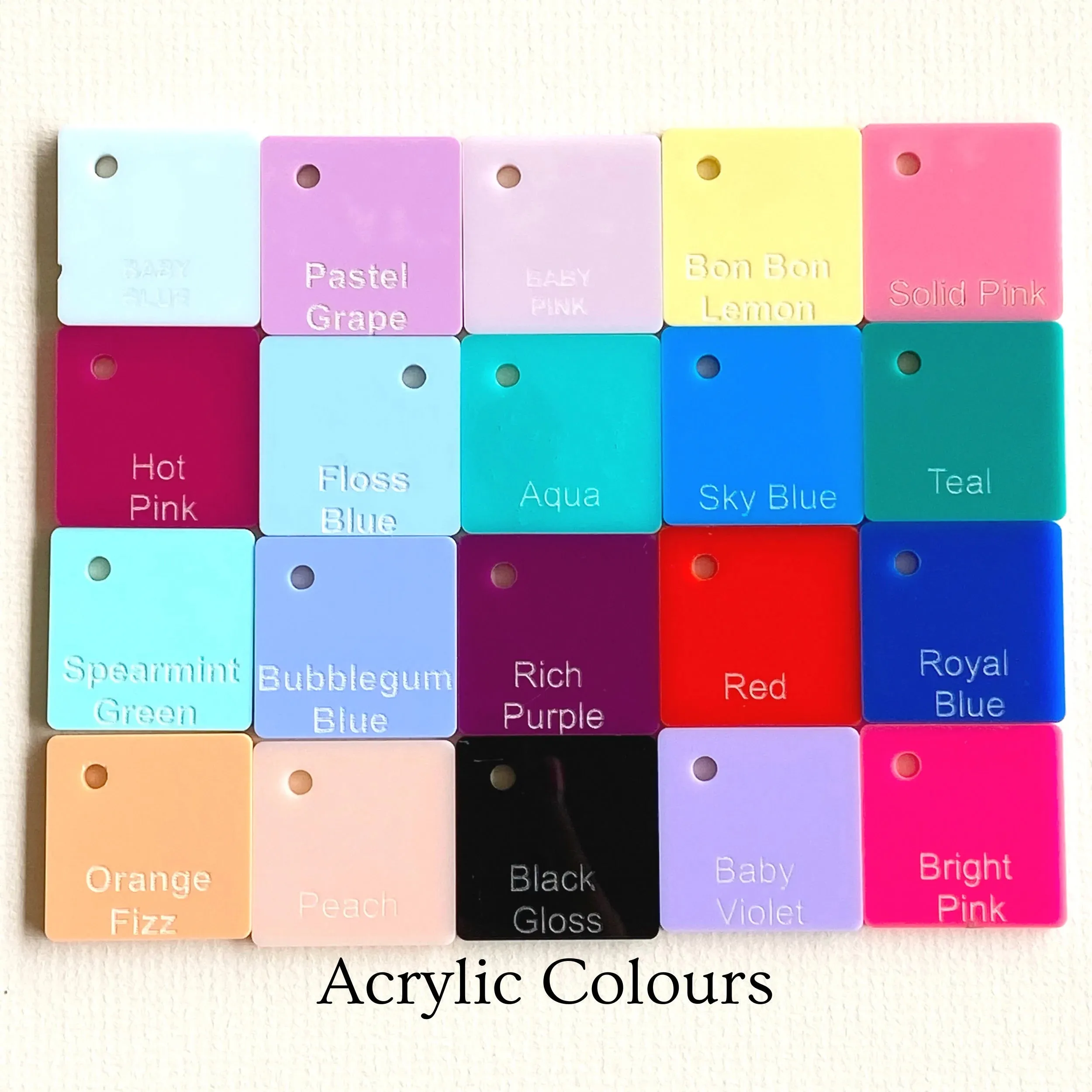 Personalised Coloured Name Badges Printed