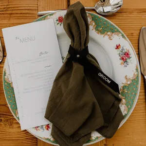 Personalised Napkin Rings