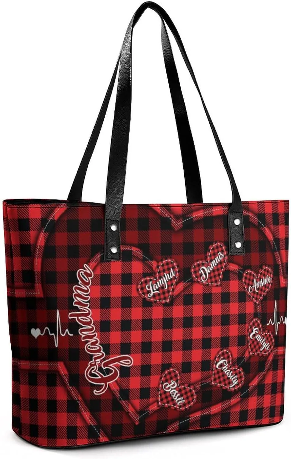 Personalized Grandma's Little Sweethearts Single Shoulder Bag Custom 1-15 Name Loving Gift For Grandma Mom Xmas