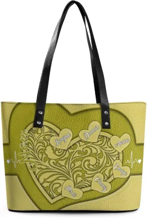 Personalized Grandma's Little Sweethearts Single Shoulder Bag Custom 1-15 Name Loving Gift For Grandma Mom Xmas
