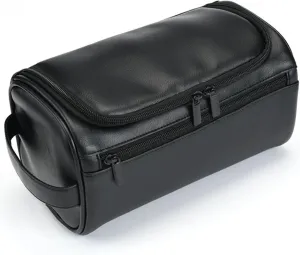 Personalized Large Toiletry Bag for Men,Premium Quality Durable and Stylish Travel Organizer for Travel, Grooming and Personal Care,Waterproof Leather Dopp Kit Gifts for Men