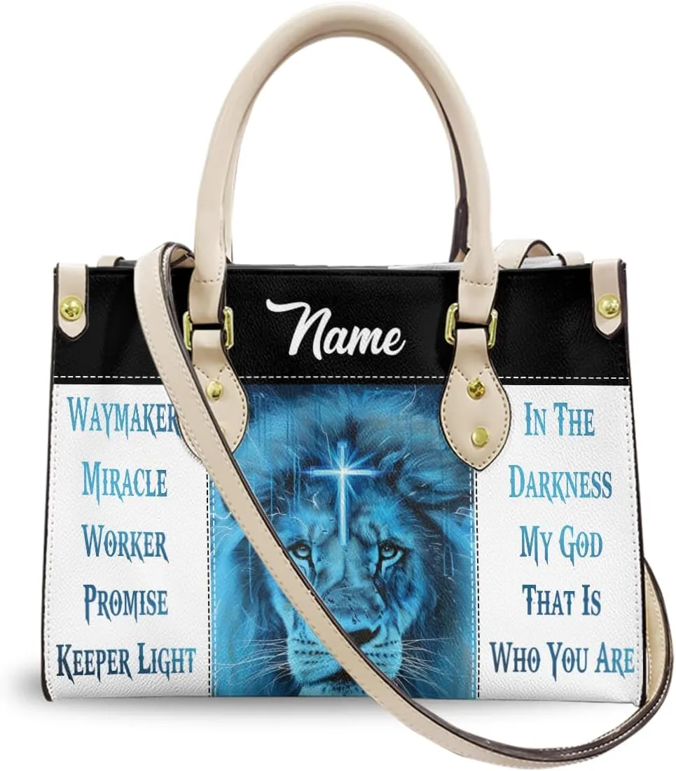 Personalized Leather Handbag for Women, Custom Name Bag, Mother's Day, Birthday, Christmas Gifts, Christian Faith Bags