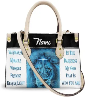 Personalized Leather Handbag for Women, Custom Name Bag, Mother's Day, Birthday, Christmas Gifts, Christian Faith Bags