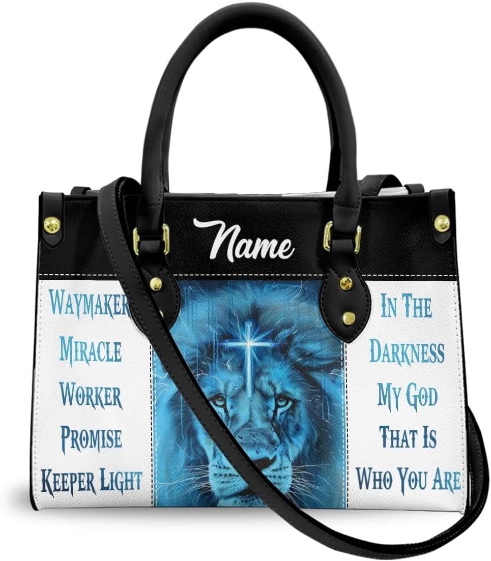 Personalized Leather Handbag for Women, Custom Name Bag, Mother's Day, Birthday, Christmas Gifts, Christian Faith Bags