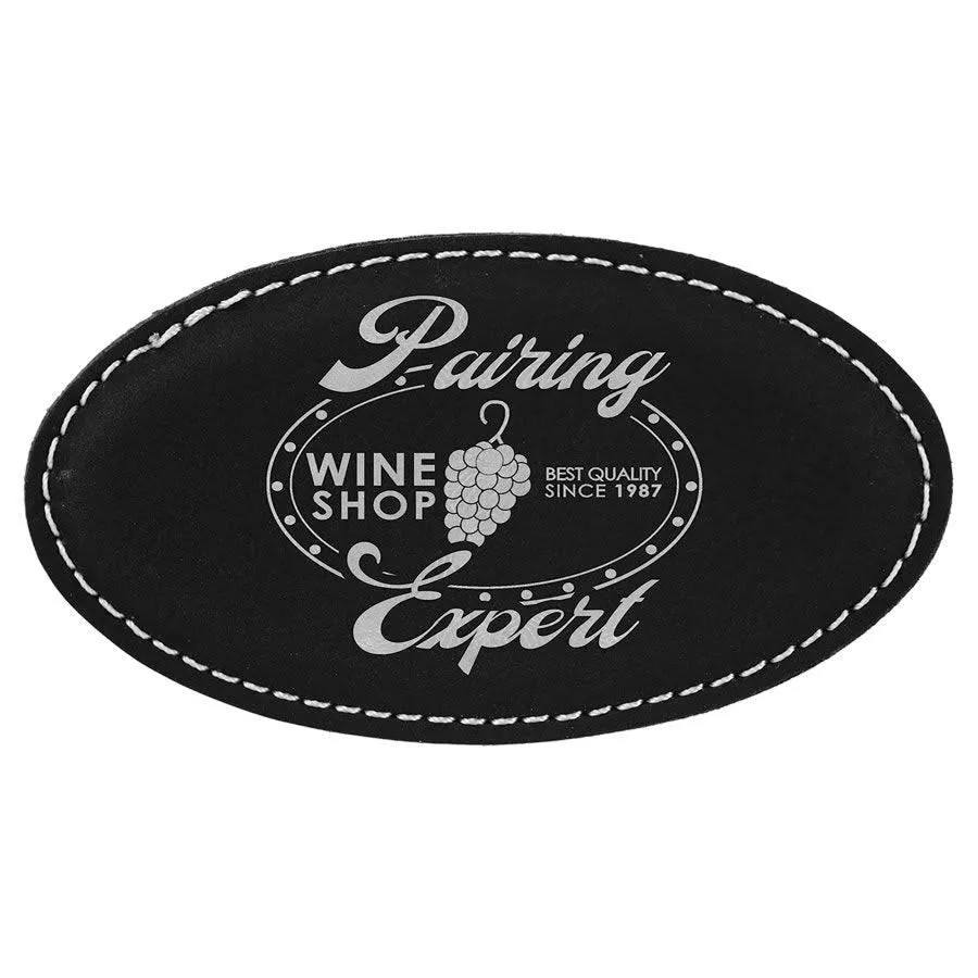 Personalized Magnetic Name Badges in Leatherette Colors