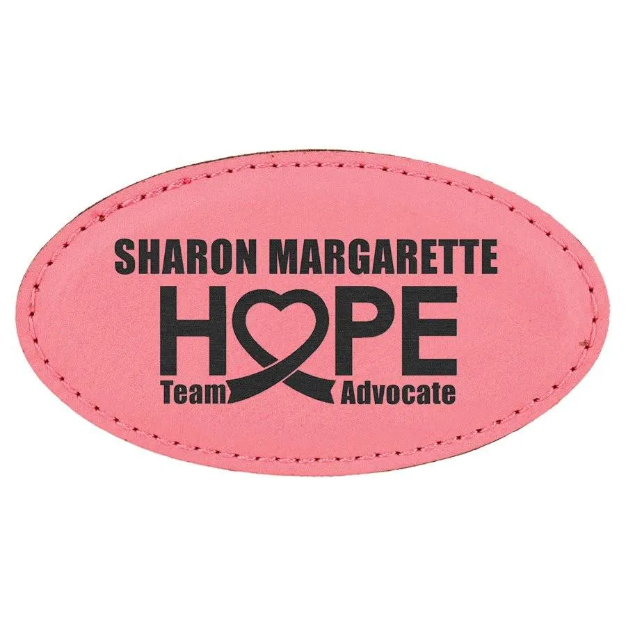 Personalized Magnetic Name Badges in Leatherette Colors