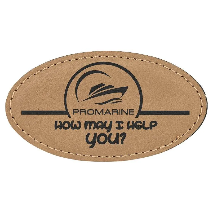 Personalized Magnetic Name Badges in Leatherette Colors