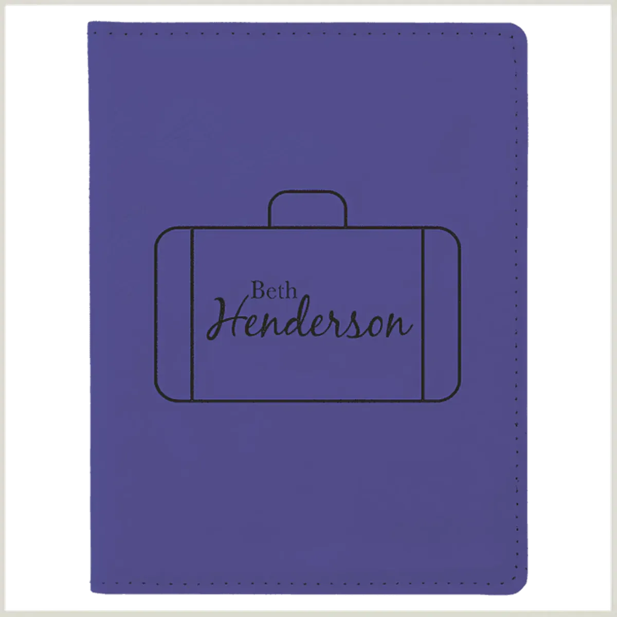 Personalized Passport Holder in Leathrette Colors
