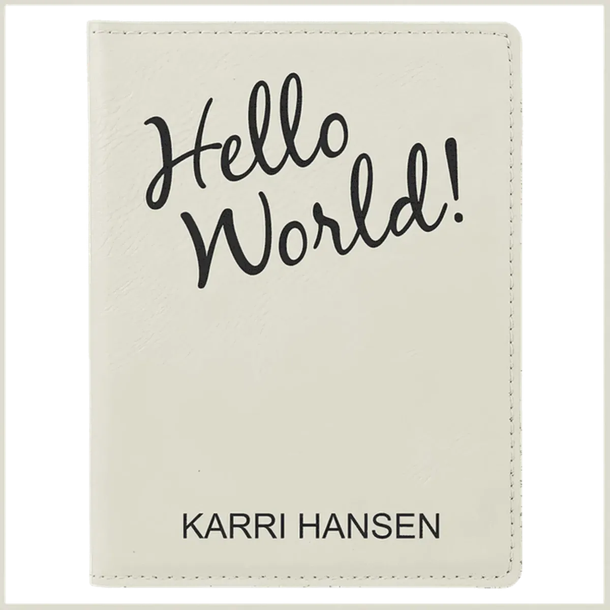 Personalized Passport Holder in Leathrette Colors
