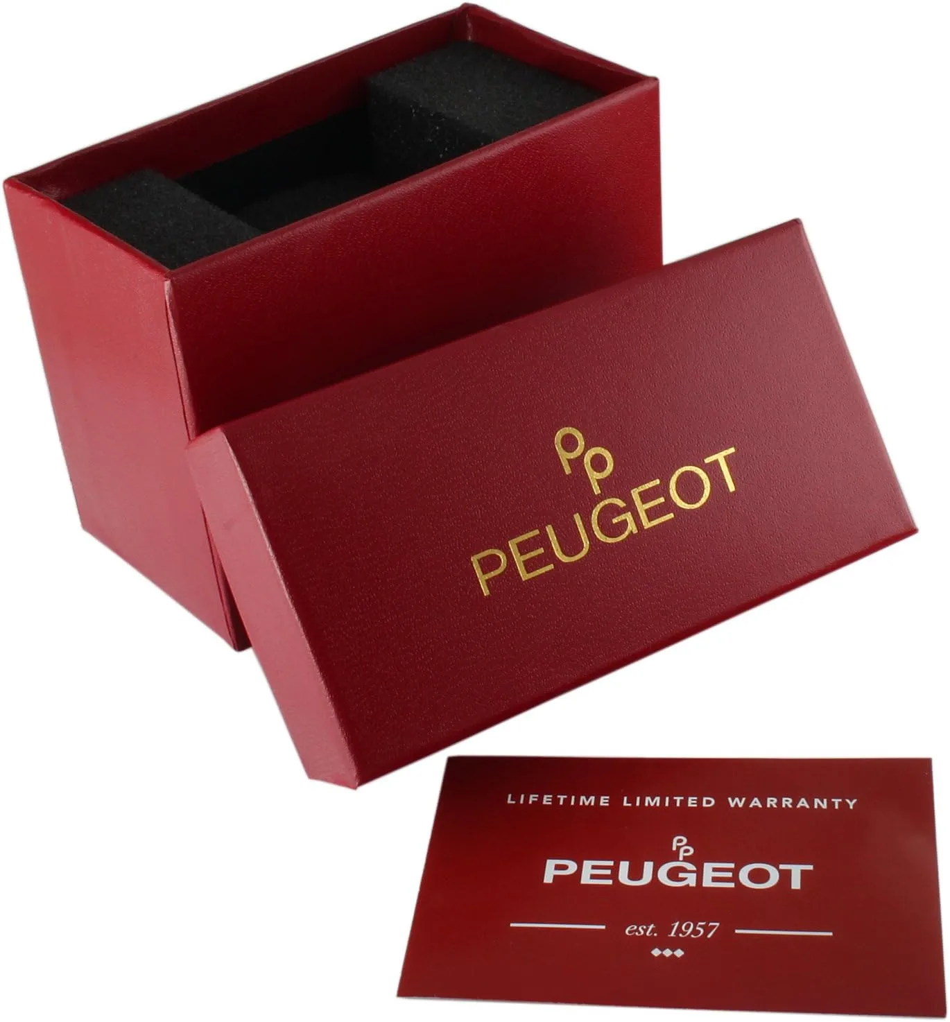 Peugeot Women's Leather Easy Read Big Face Watch