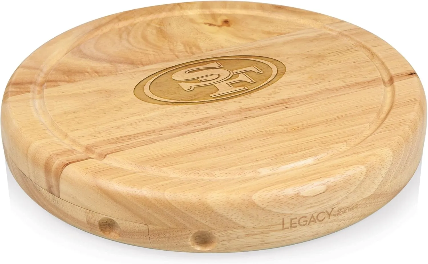 PICNIC TIME NFL Circo Cheese Board and Knife Set - Charcuterie Board Set - Wood Cutting Board