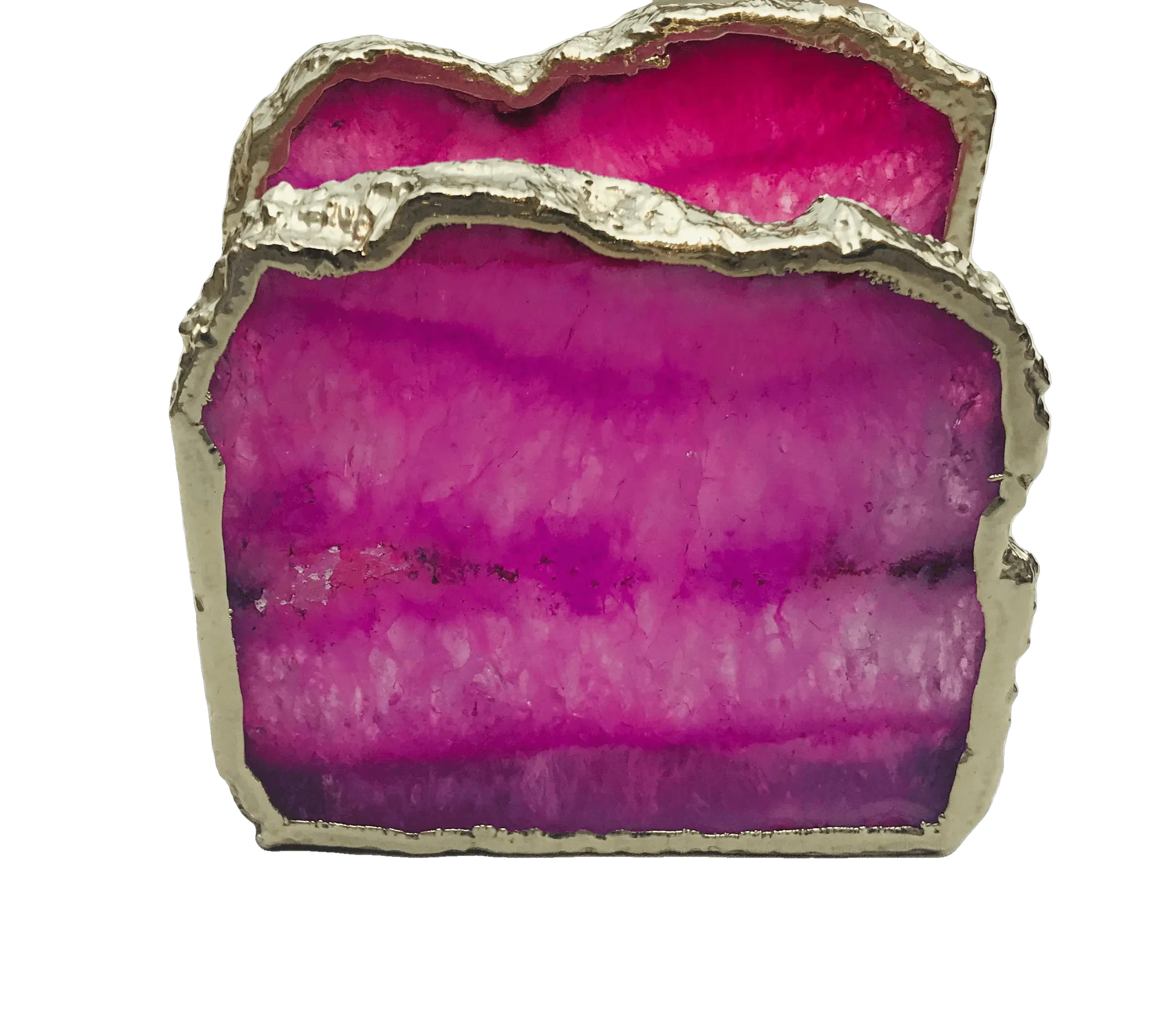 Pink Agate Stone Napkin Holder