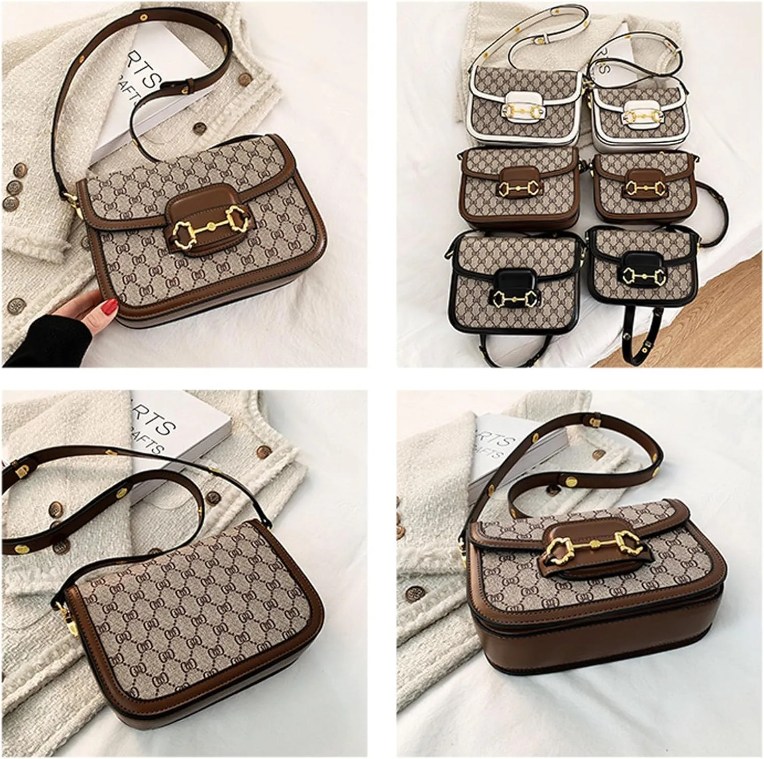 Plus Size Crossbody Bags for Women - Leather Purse Handbag - Fashion Design
