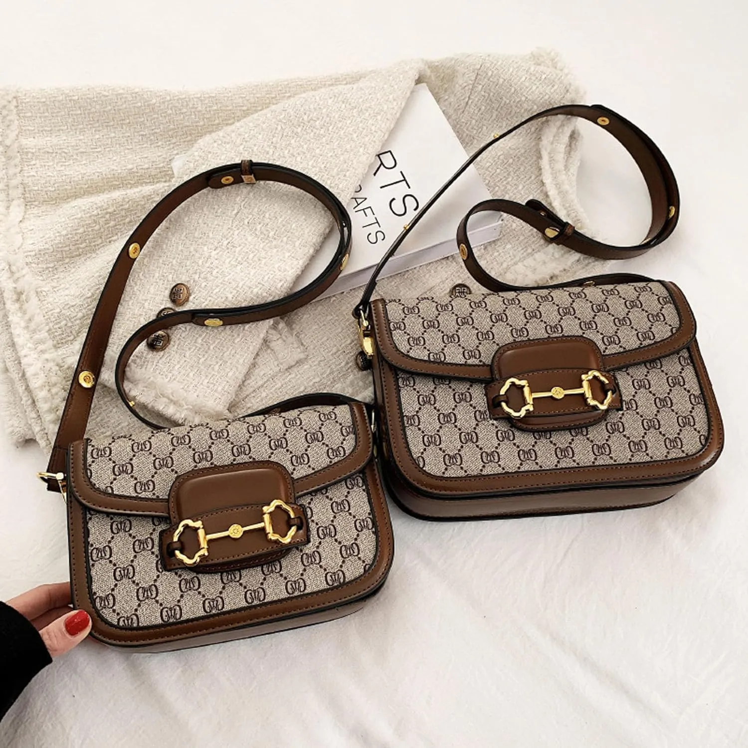 Plus Size Crossbody Bags for Women - Leather Purse Handbag - Fashion Design
