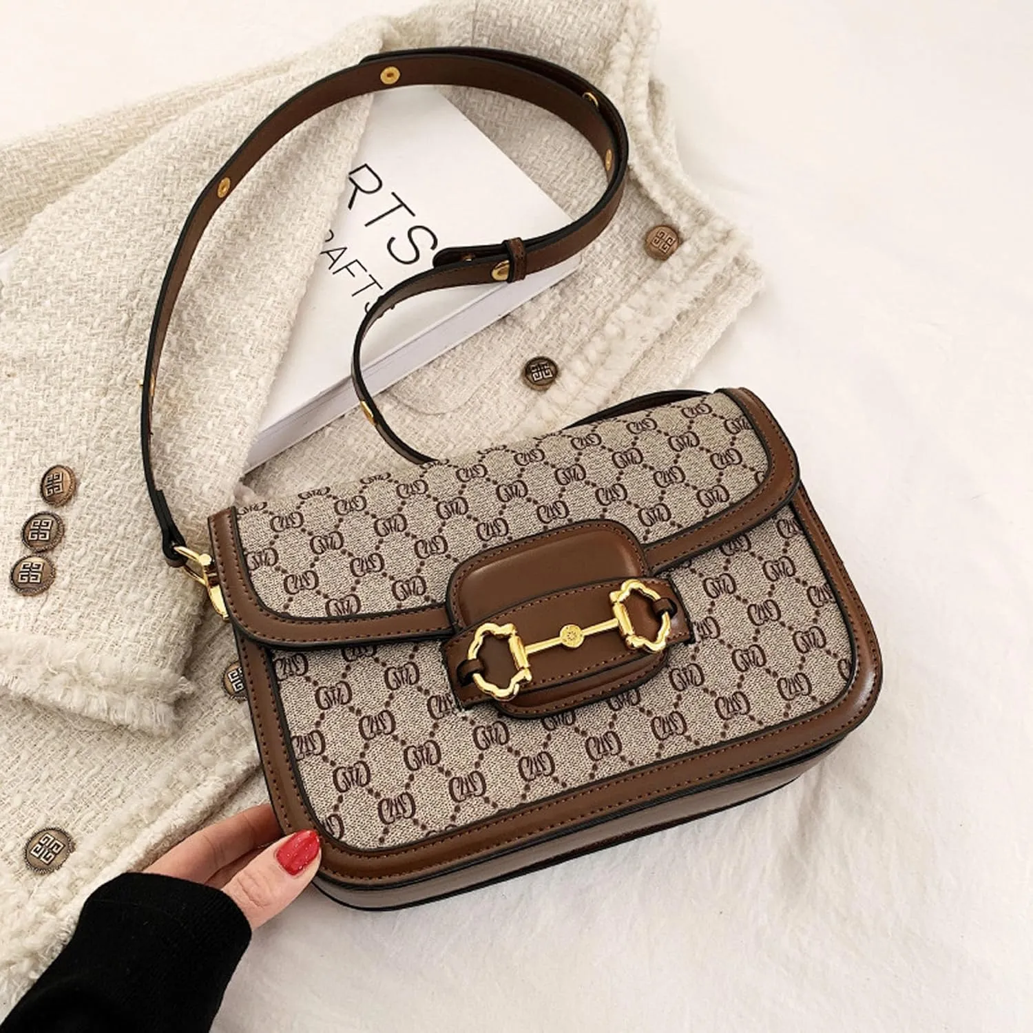 Plus Size Crossbody Bags for Women - Leather Purse Handbag - Fashion Design