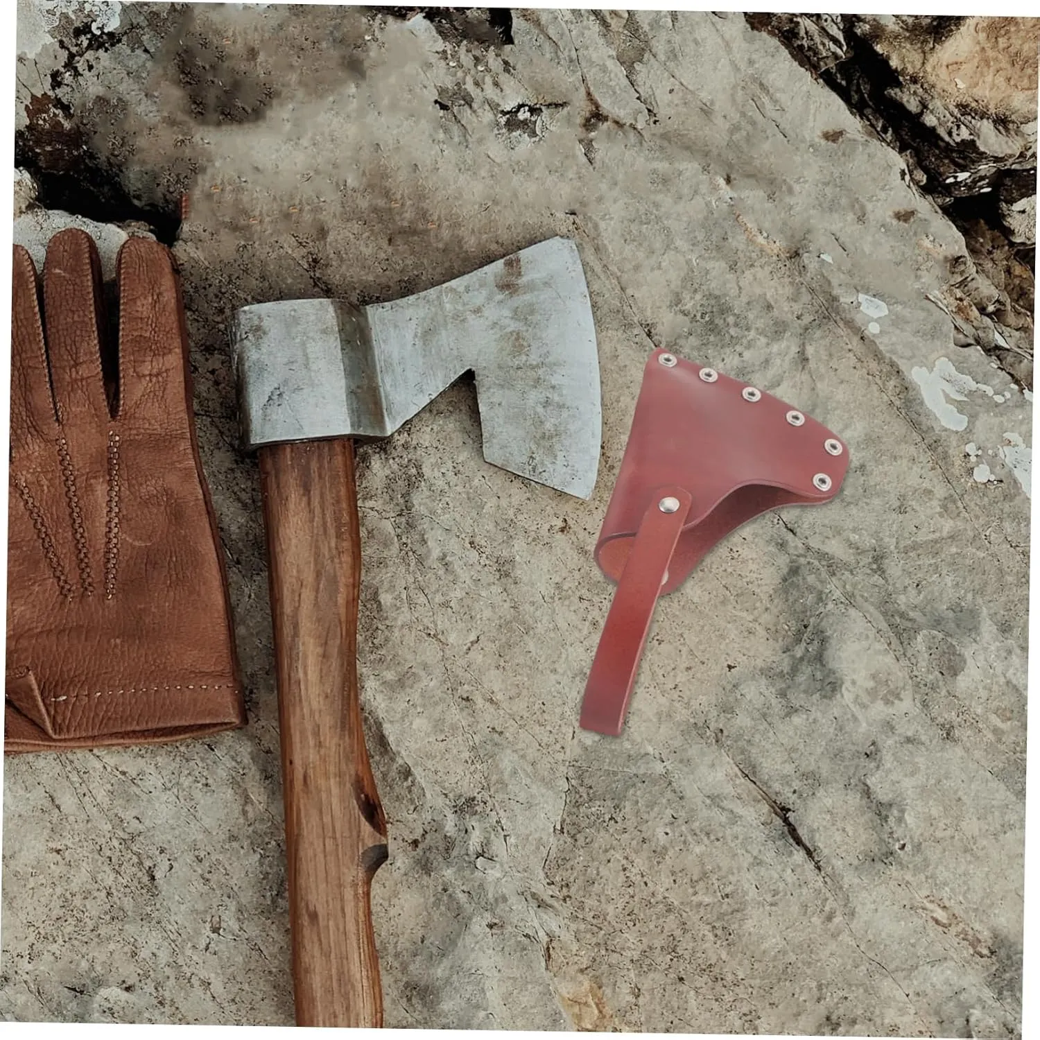 POPETPOP Ax Protector Garden Outdoor Camping Gear Small Hatchet Protective Camping Essentials Axe Tools Camping