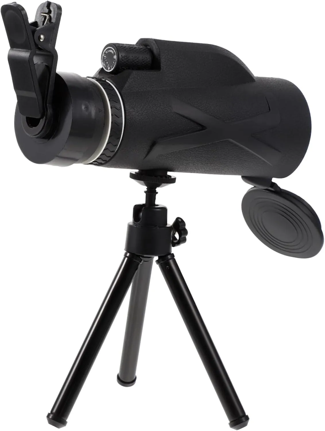 Portable 80x100 Outdoor Night Vision Telescope with Phone Clamp Waterproof High Magnification for Travel