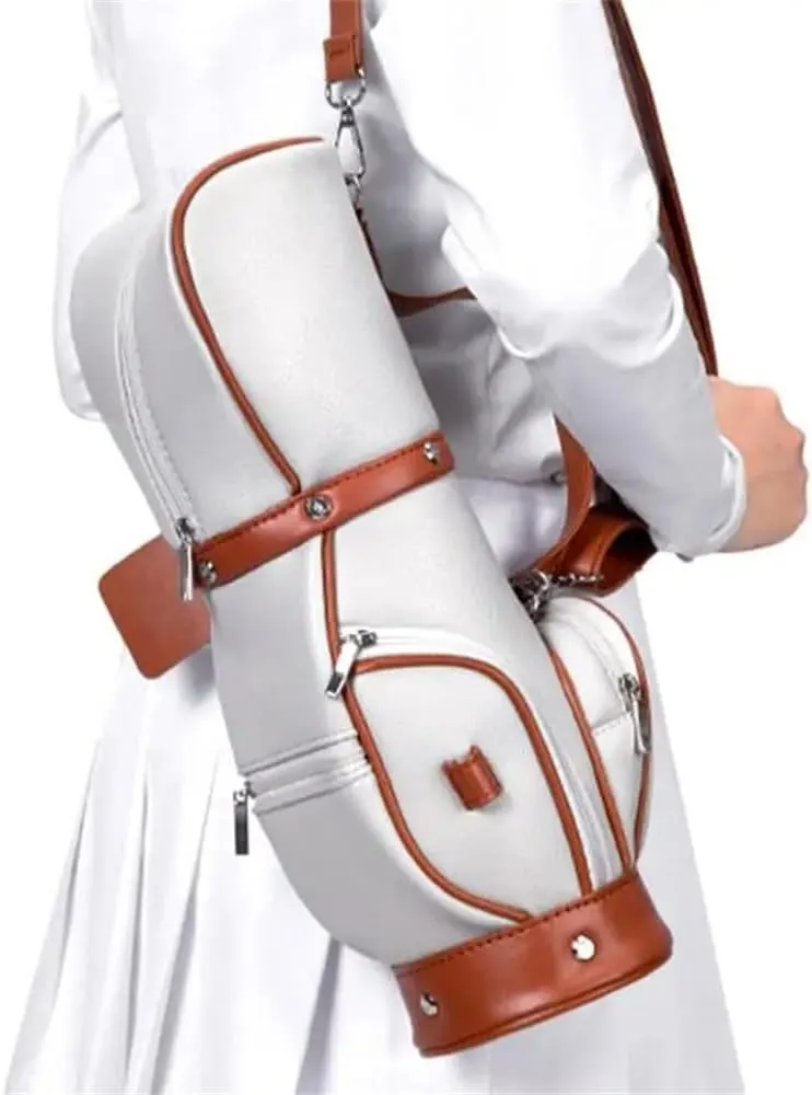 Portable Golf Ball Bag for Women Men, Golf Ball Mini Small Storage Pack Holder Cute, Golf Messenger Bag Microfiber Golf Ball Carrier