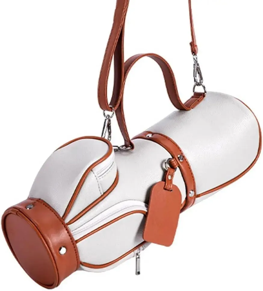 Portable Golf Ball Bag for Women Men, Golf Ball Mini Small Storage Pack Holder Cute, Golf Messenger Bag Microfiber Golf Ball Carrier