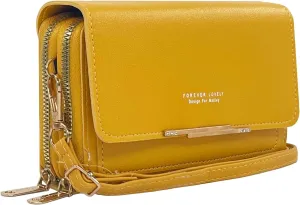PORT&LOTUS Crossbody Handbag for Women PU Leather Bag