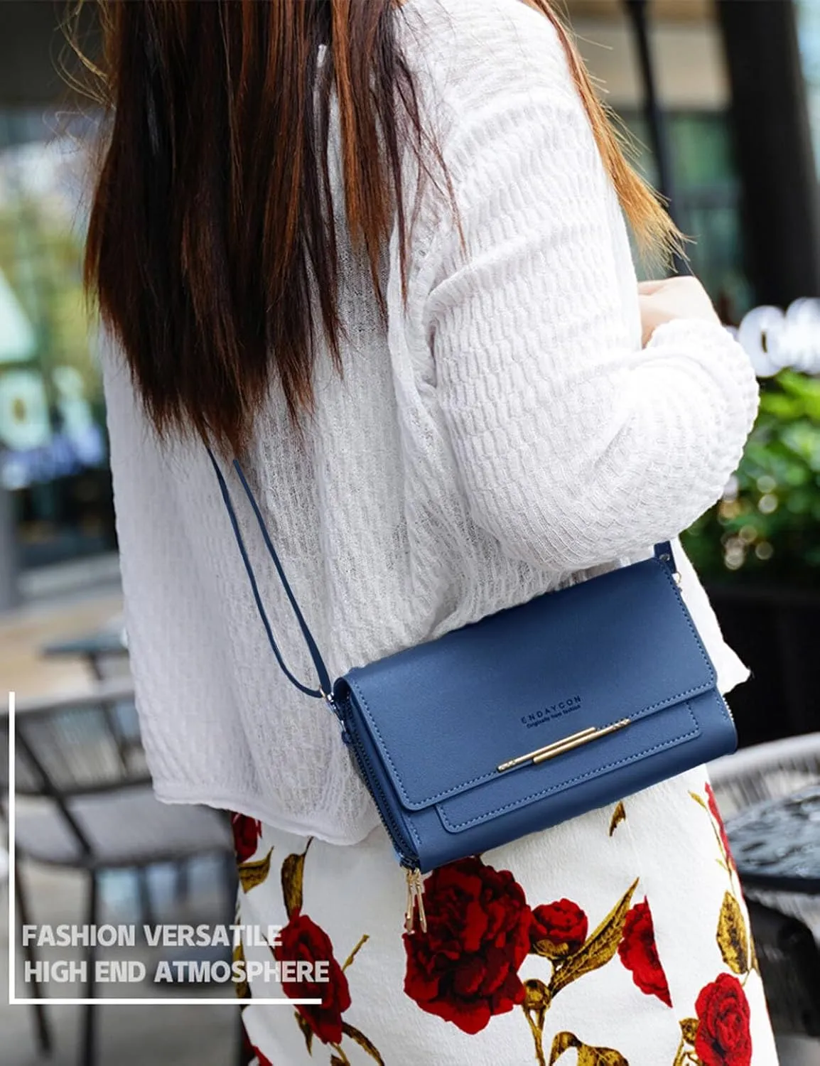 PORT&LOTUS Crossbody Handbag for Women PU Leather Bag