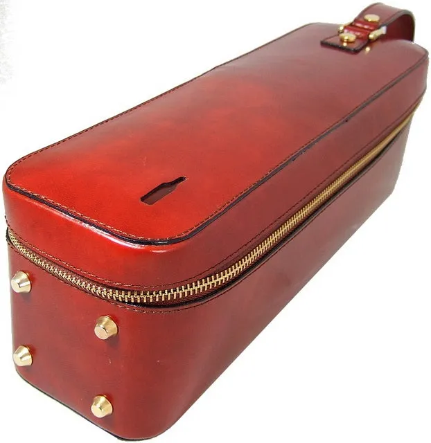 Pratesi Bacco Wine Case in genuine Italian leather - SZN