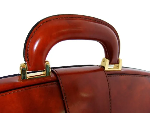 Pratesi Brunelleschi Briefcase in genuine leather - Brunelleschi Orange - SZN